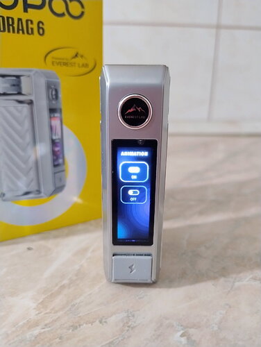 Voopoo Drag 6 - Animation Menu Item