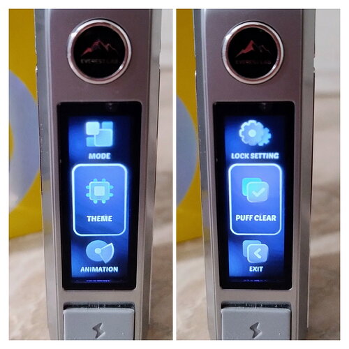 Voopoo Drag 6 - Menu System