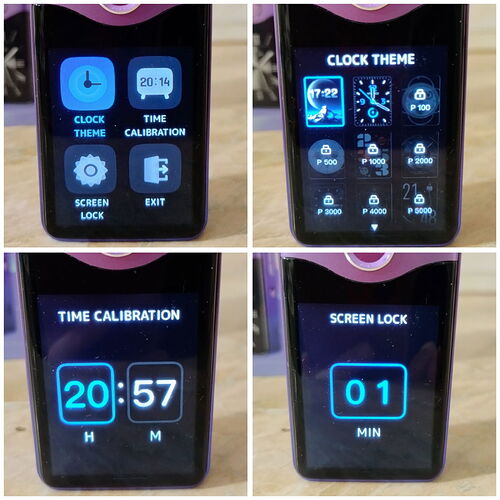 Voopoo Vinci E120 PODMod Kit - Menu