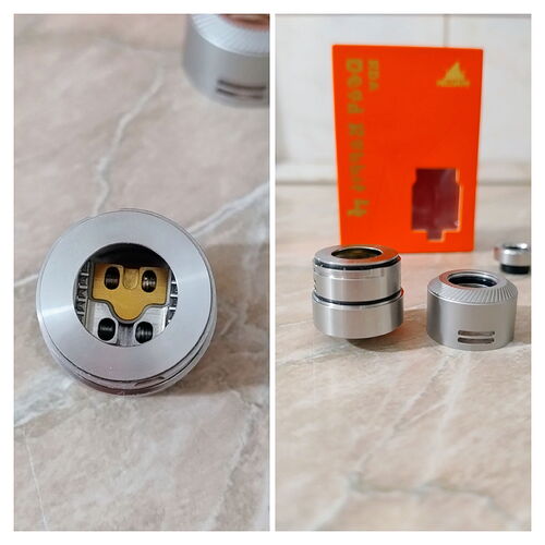 Hellvape Dead Rabbit 4 RDA - Inner AFC Cap height and outer AFC Cap