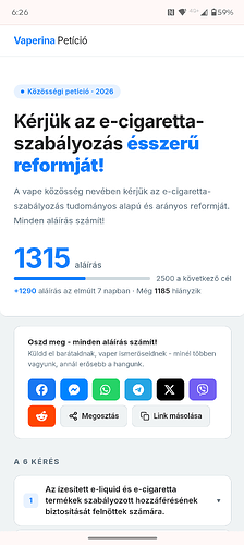 Screenshot20260429-062622Vaperina Petíció — Az e-cigaretta-szabályozás tudományos alapú reformjáért