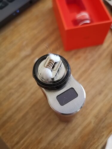 HellVape Dead Rabbit Solo RTA - Wrapped on a 2.5mm inner diameter and wicked with BP Mods cotton