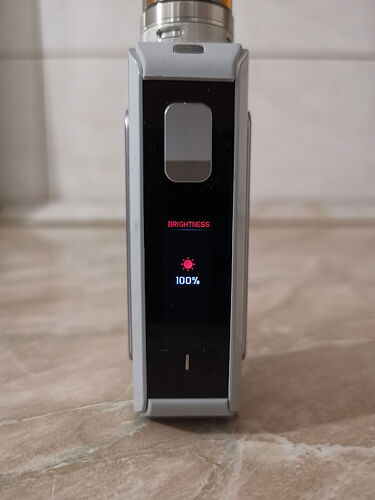 Geekvape Aegis Solo 3 - Brightness menu item