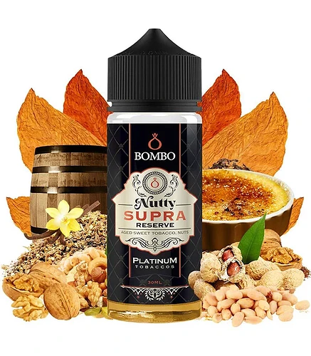 bombo-platinum-tobaccos-nutty-supra-reserve-40ml-120ml-kapnos-vanilia-karamela-xiroi-karpoi-fystikovoutyro-flavour-shots-1