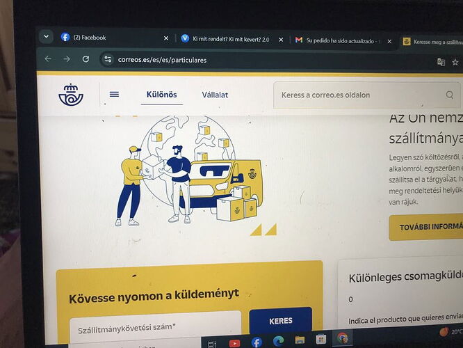 L'image montre une page web qui fournit des informations sur le suivi des colis et la gestion des expéditions, avec diverses illustrations. (Légendé par l'IA)