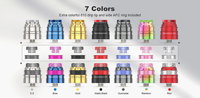 Hellvape Dead Rabbit Pro RDA - Color Combinations