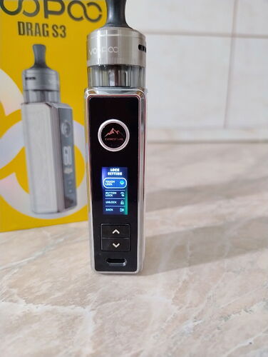 Voopoo Drag S3 Kit - Lock Settings Menu Item