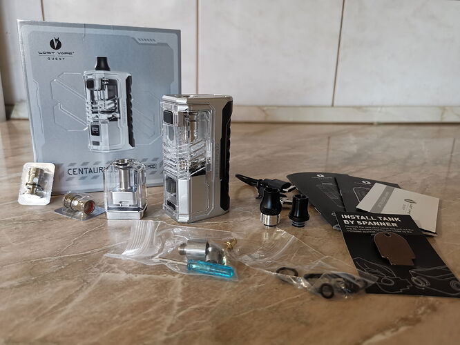 Lost Vape Centaurus G80 AIO - Box Contents