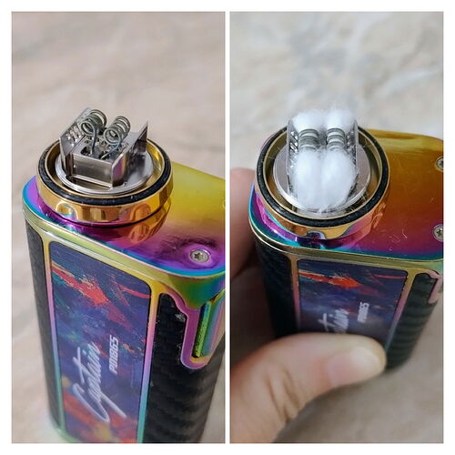 Hellvape Dead Rabbit 3 J Edition - 2 x 2.5mm inner diameter Claptons with BP Mods cotton.