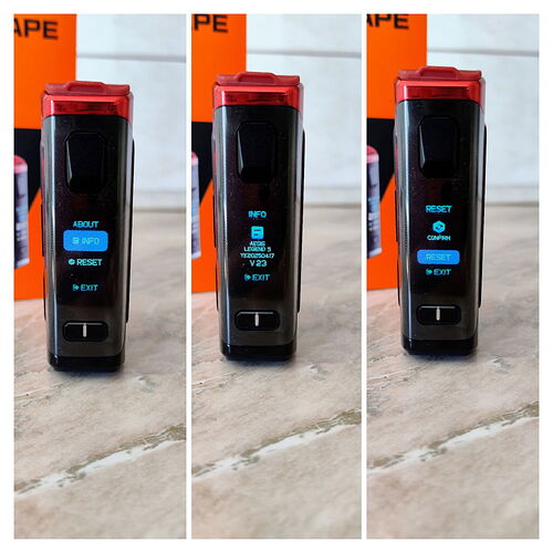 Geekvape Aegis Legend 5 Kit - About menüpont