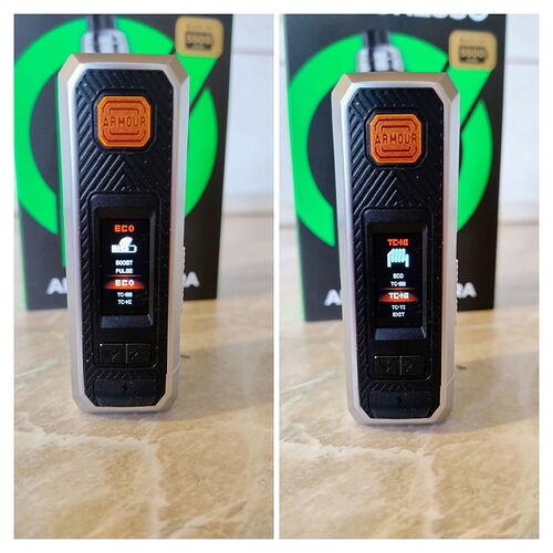 Vaporesso Armour Ultra Kit - Mode Menu Item