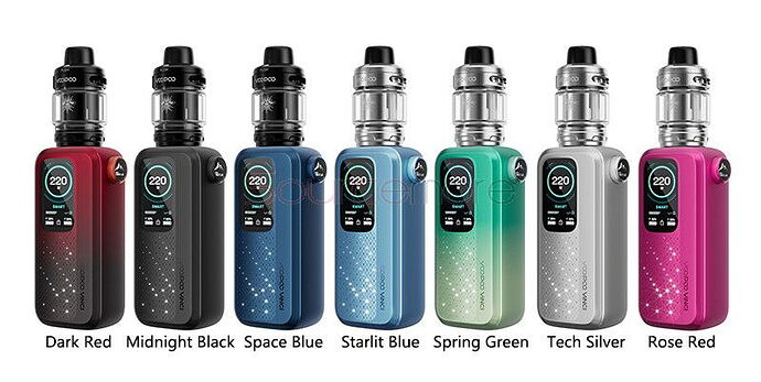 Voopoo Vinci Spark 220 Kit - Color Combinations
