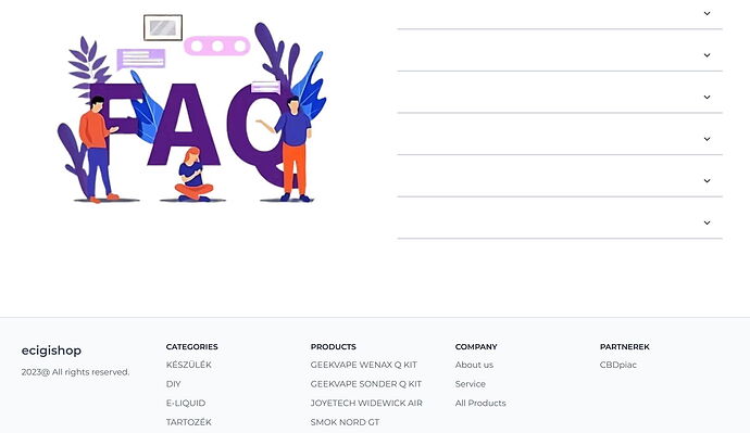 Trois personnes debout et assises devant les grandes lettres FAQ, autour d'elles des plantes décoratives et des éléments d'information. (Légendé par l'IA)