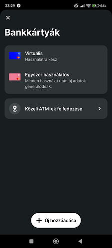 In the app, the user can choose between creating a virtual or single-use bank card, and an option to discover ATMs is also available. (Subtitled by AI)