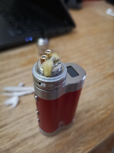 Innokin Ares Finale - Cotton placement on 2.5mm ID