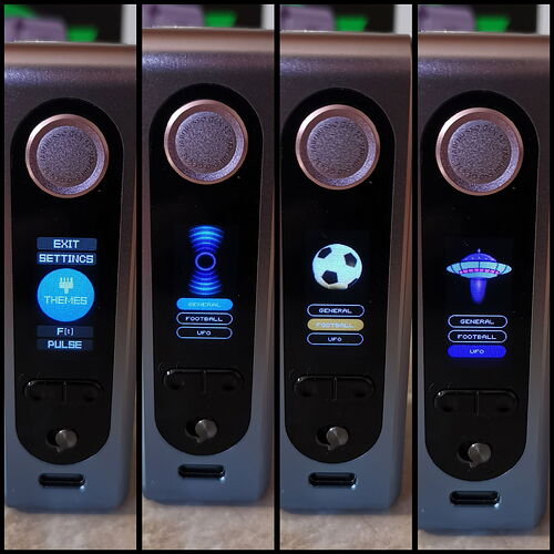 Vaporesso GEN SE - Themes menu item