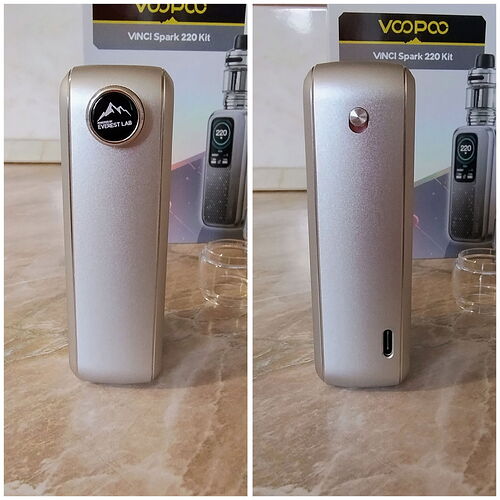 Voopoo Vinci Spark 220 Kit - Sides with Multi-functional Dial and Slider Switch
