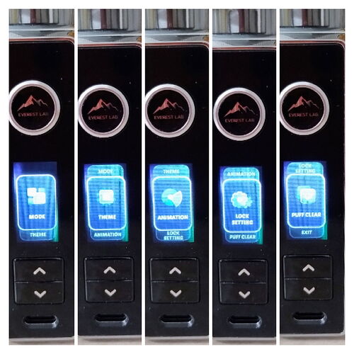 Voopoo Drag S3 Kit - Menu