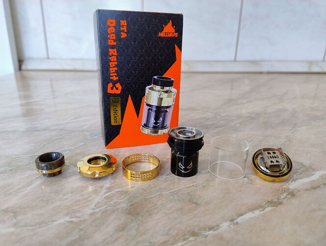 Hellvape Dead Rabbit 3 RTA J Edition - Tank Parts