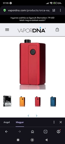 L'image montre des appareils de vape Vapordna Orca neufs de différentes couleurs sur un site web offrant la livraison gratuite aux États-Unis pour les commandes supérieures à 79 USD. (Légendé par IA)