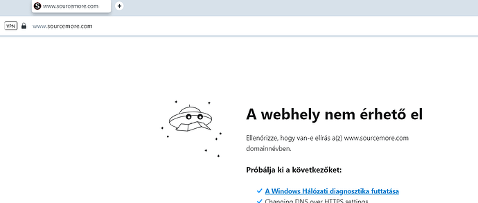 The page is not available, and it suggests checking the domain name for correctness, and offers to run network diagnostics to solve the problem. (Captioned by AI)