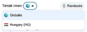 This is a menu where you can choose between the Global and Hungary (HU) options. (Caption by AI)