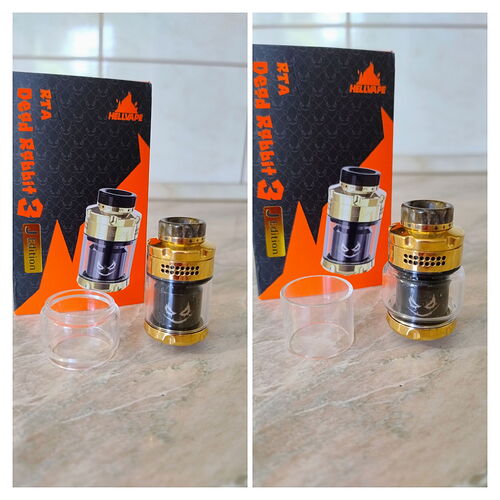 Hellvape Dead Rabbit 3 RTA J Edition - With Regular and Bubble Glass