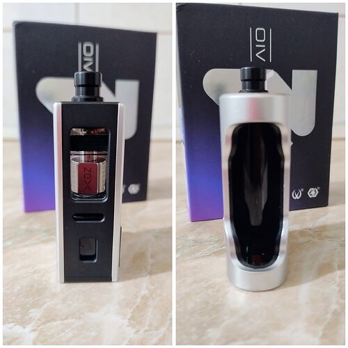 Vandy Vape Nova AIO - Front and Back with Open Battery Compartment