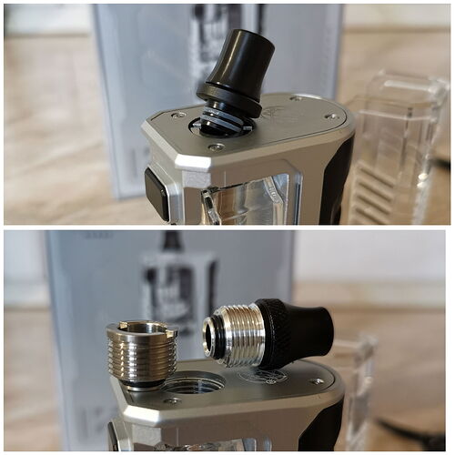 Lost Vape Centaurus G80 AIO - Delrin and Metal Drip Tip