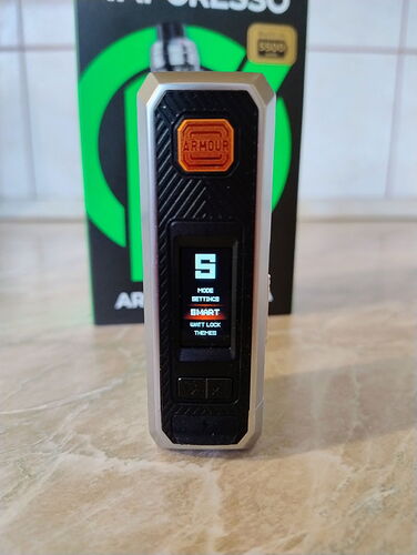 Vaporesso Armour Ultra Kit - Menu System